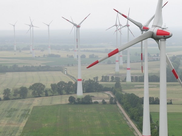 Windkraftanlagen im Windpark Klettwitz