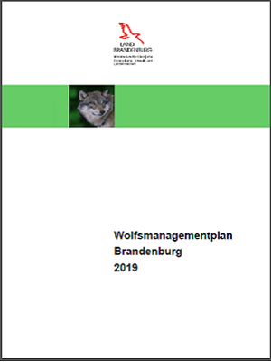 Bild vergrößern (Bild: Titelblatt Wolfsmanagementplan 2019)